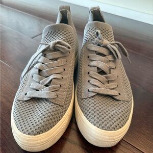 Dolce Vita Gray Knit Sneakers